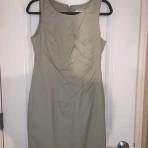 BANANA REPUBLIC SHEATH Dress 4 Khaki $120 stretch